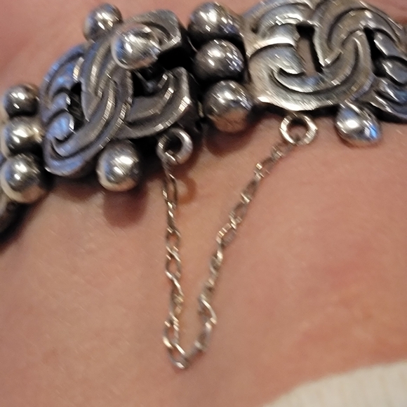 Vintage 925 Sterling Silver Bracelet made in Mexico 80 grams - Picture 3 of 16